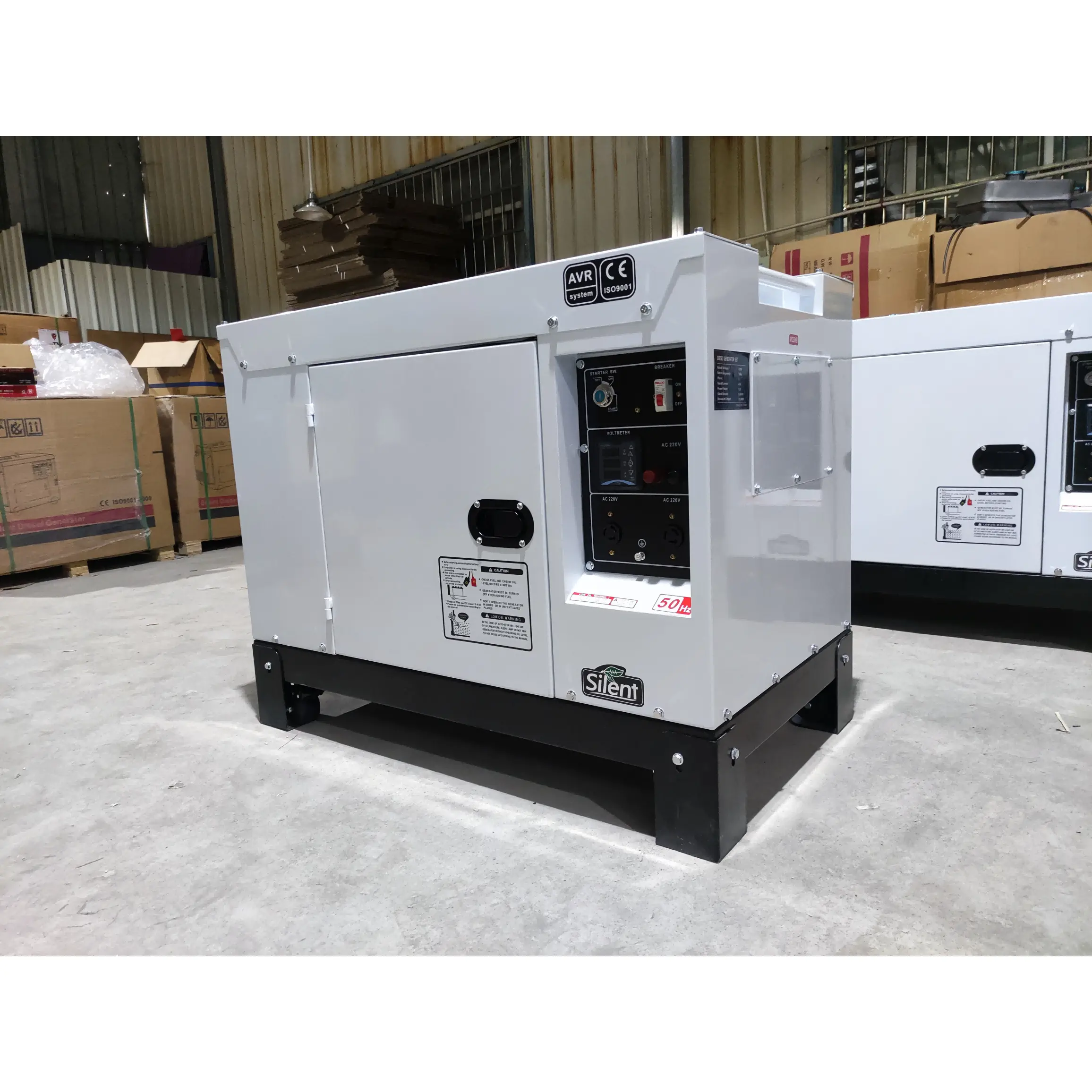 Prime Electric Power Plant 10kw Insonorizado 12kva 10kw Generador diésel 220v 3 fases 10 Kw Generador diésel