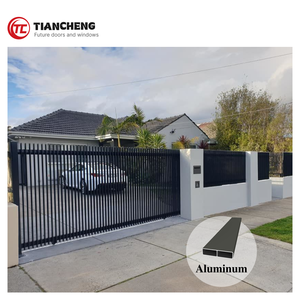 Cửa trượt nhôm tự động-Thiết kế hiện đại cổng vào đường lái xe hạng nặng với hệ thống an toàn - Product Image 2