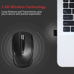 เมาส์อินเทอร์เฟซ USB สีดำ HM8130คอมพิวเตอร์2.4กิกะเฮิร์ตซ์ dpi 1200เมาส์ไร้สาย - Product Image 6