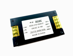 100瓦DC至DC电源模块宽9-18VDC输入范围双输出24V2A和12V2A逆变器和Converters-D100-12S24S12T - Product Image 5