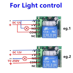 Relais modul für drahtlose HF-Fernbedienung schalter DC12V-Fernbedienungsplatine 315/433MHZ - Product Image 2