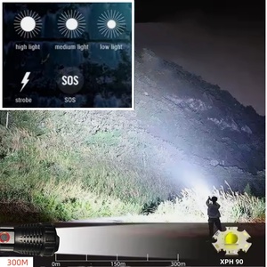 P90 trắng Laser LED USB có thể sạc lại Tầm xa <span class=keywords><strong>zoom</strong></span> High Power LED Lumen cao đèn Pin 100000 lumens không thấm nước - Product Image 6