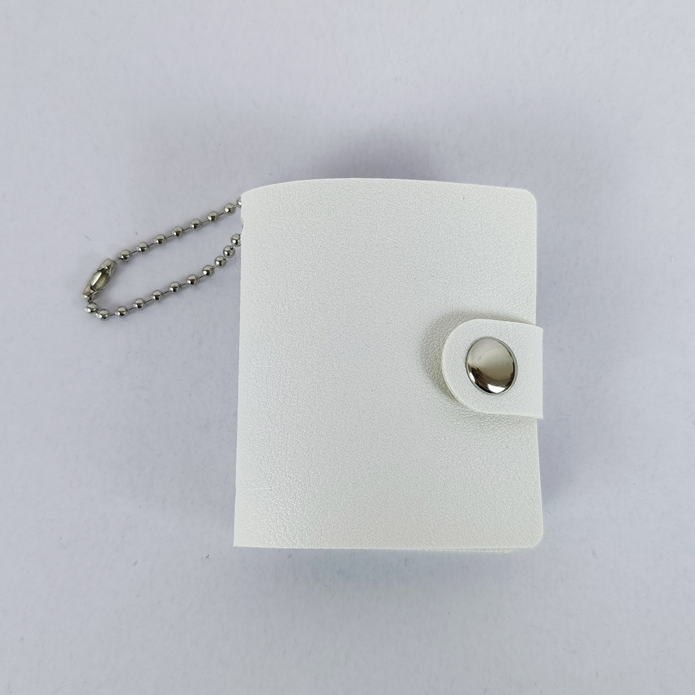 Cláusula de cadena de cuero blanco de 2 pulgadas.