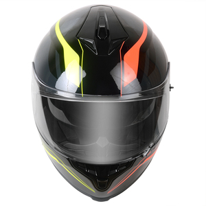 FreedConn DOT Casco de Motocicleta BM22 con Intercomunicador Bluetooth Sistema de Interfono Hasta 6 Pilotos 1000M Radio FM Parlante