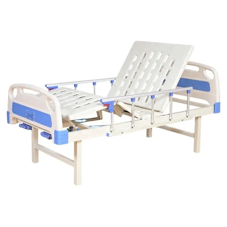 Modern Design Medical Bed Two-Crank Manual Double Shake Nursing Bed for Elderly Patients Factory Wholesale