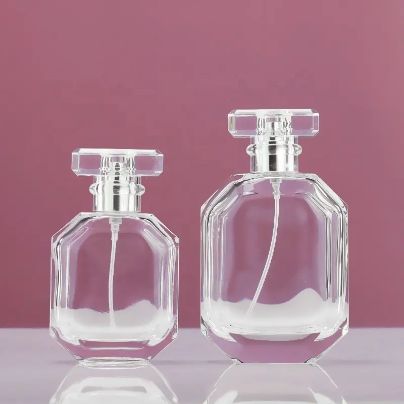Embalagem de perfume de luxo de vidro, embalagem vitorias da garrafa do mesmo estilo de garrafa de vidro perfume cosmético recipiente de embalagem