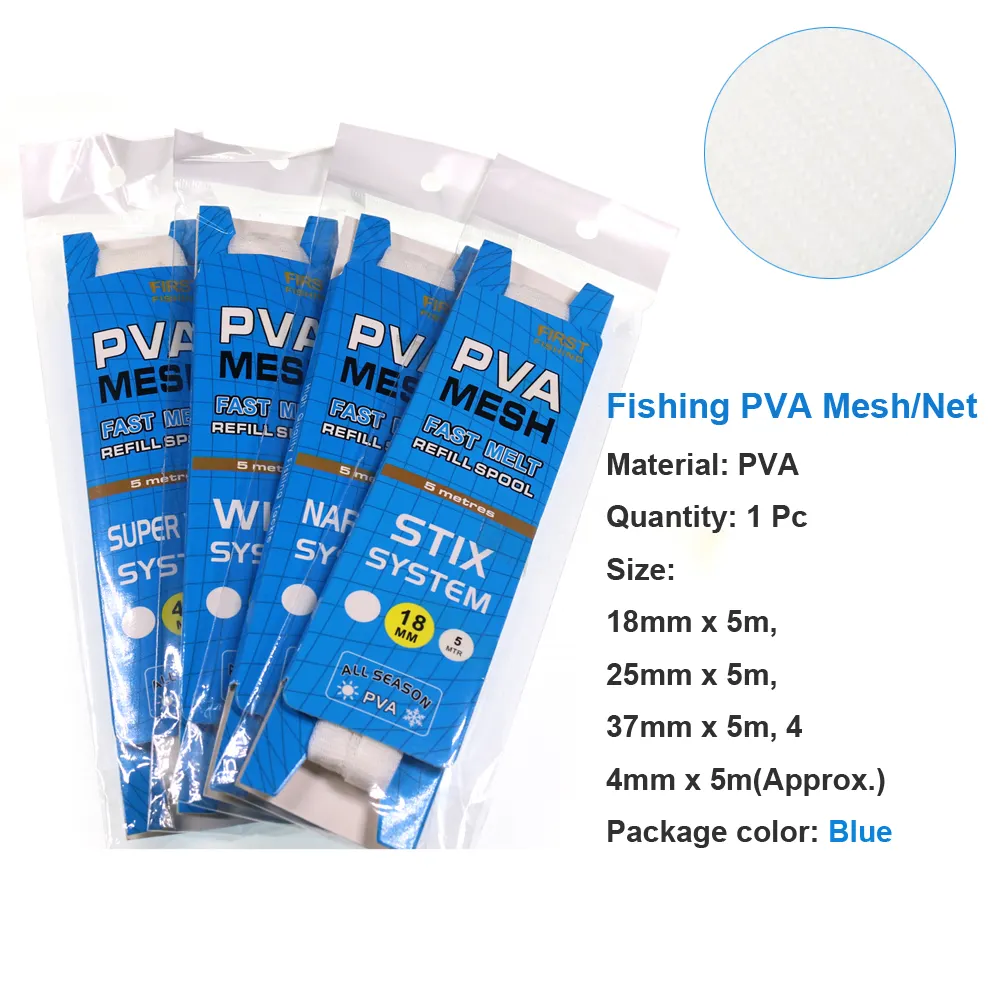 Karpfen Angeln PVA Mesh Refill Rolle Haar Rig Haken Köder Feeder Taschen Wasser schnelle Auflösen Feeder PVA taschen pva net