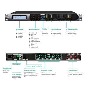 AD306 3 <strong>Input</strong> 6 OutputSpeaker Management Speaker Sound System Professional DSP Digital Effector Audio Processor - Product Image 3