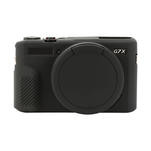 Canon PowerShot G7 X MarkII用レンズカバー付きソフトシリコン保護ケース