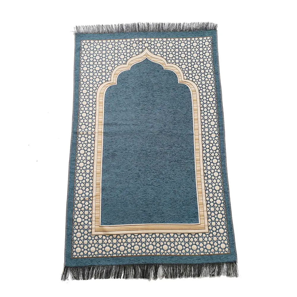 Tappetini da preghiera personalizzati all'ingrosso vendita diretta della fabbrica all'ingrosso coperta di culto in rilievo musulmana tappeto da preghiera islamico