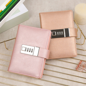 Small <strong>Notepad</strong> A7 Journal Diary <strong>Notebook</strong> <strong>with</strong> <strong>Lock</strong> Line Pages Agenda Planner Stationery Organizer Office School Password <strong>Notebook</strong> - Product Image 1