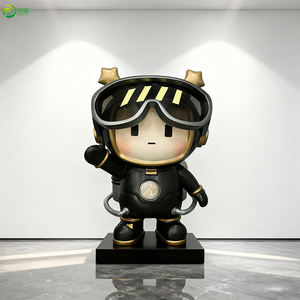 Tượng mô hình cậu bé không gian hiện đại bằng sợi thủy tinh gia cường nhựa (FRP) tùy chỉnh bán buôn, nhân vật hoạt hình sáng tạo dùng làm đạo cụ sự kiện thương mại, quà tặng doanh nghiệp - Product Image 1