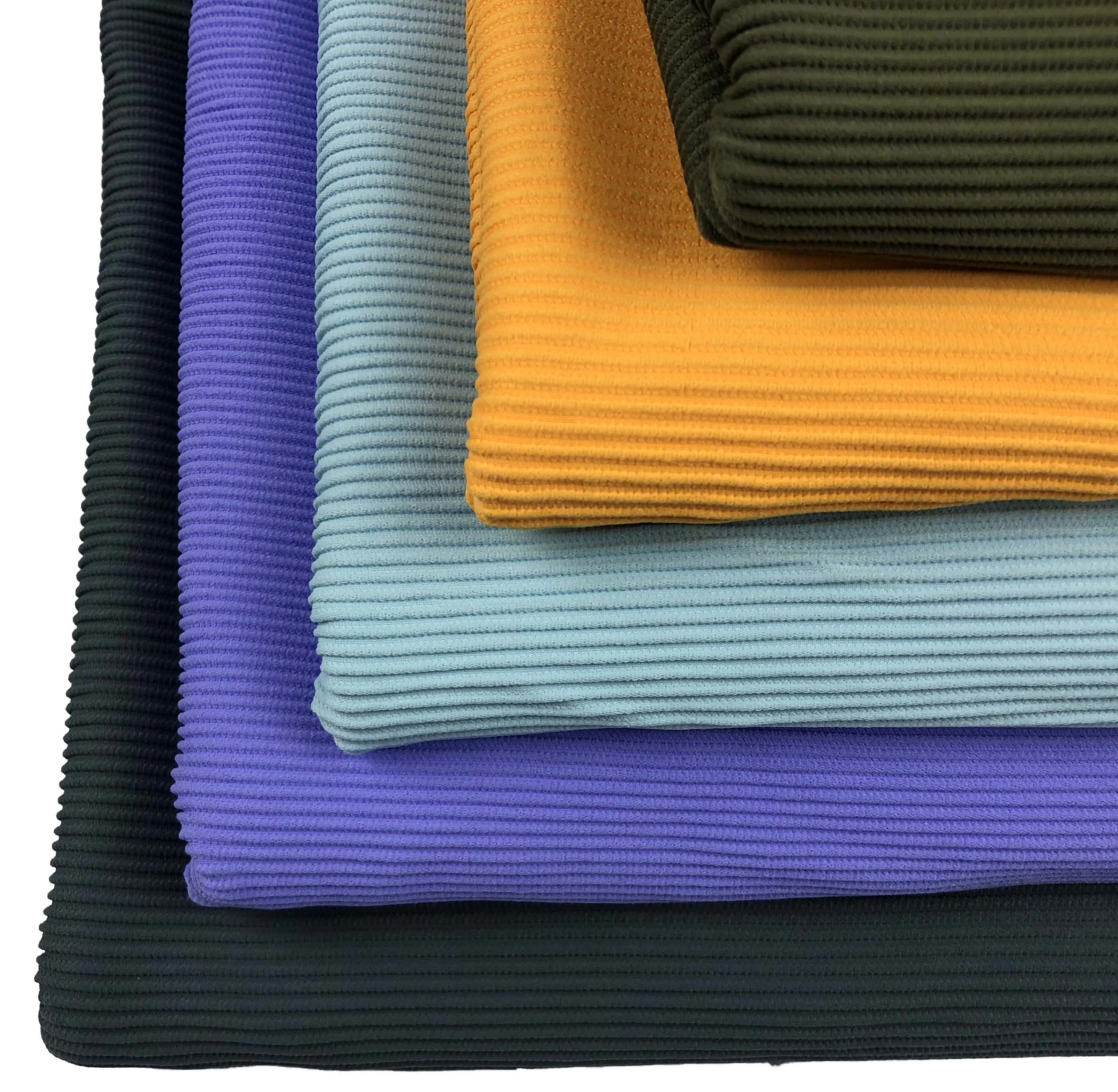 Nylon spandex ottoman costola maglia pieno opaco stretch tessuto per costumi da bagno
