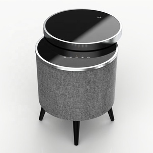 Vetro Nero Versione Wireless di ricarica Funzione di Progettazione Porta USB di Ricarica TWS Scrivania 2.1 Blue tooth Altoparlanti Da Tavolo Senza Fili Altoparlanti
