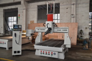 180 grados de rotación del ranurador del cnc de 4 ejes