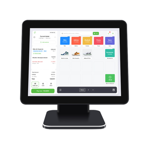 Máquina POS de pedidos en línea con Android de autoservicio para restaurante Terminal POS NFC de pantalla táctil dual de 15,6 "con código QR - Product Image 2