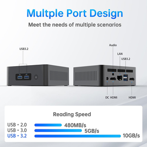 OEM China 12th Gen Mini PC Windows 11 Intel N95 N100 Procesador 8Gb Ddr5 4800Mhz 256Gb Pocket 12V Dual Lan Mini ordenador - Product Image 3