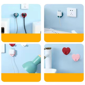 Custom Factory Direct <strong>Selling</strong> Socket Power Cord Storage Rack Environmentally Friendly Heart-shaped <strong>Hook</strong> - Product Image 2