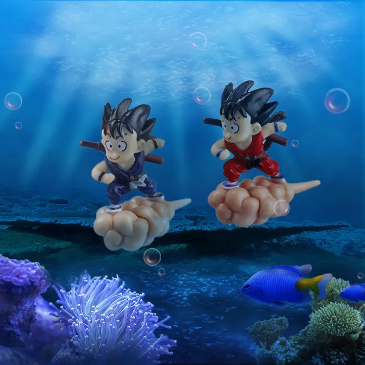 Nova Chegada Nuvem Goku virar uma cartwheel fio de seda flotadores Dragões bola z pecera flutuante aquário cenário decoração