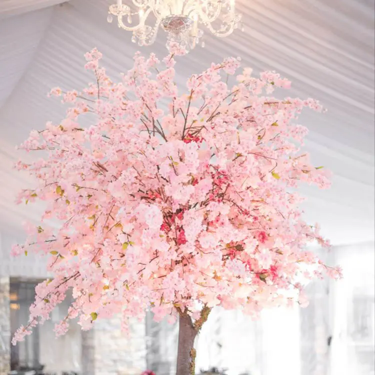 Искусственное вишневое дерево из стекловолокна, Свадебные центральные части, искусственные деревья для украшения