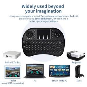Proyector de ordenador Multimedia inteligente, dispositivo con android TV box, inalámbrico, pequeño, para juegos, rgb, miniteclado con panel táctil, teclado y ratón, combo - Product Image 6