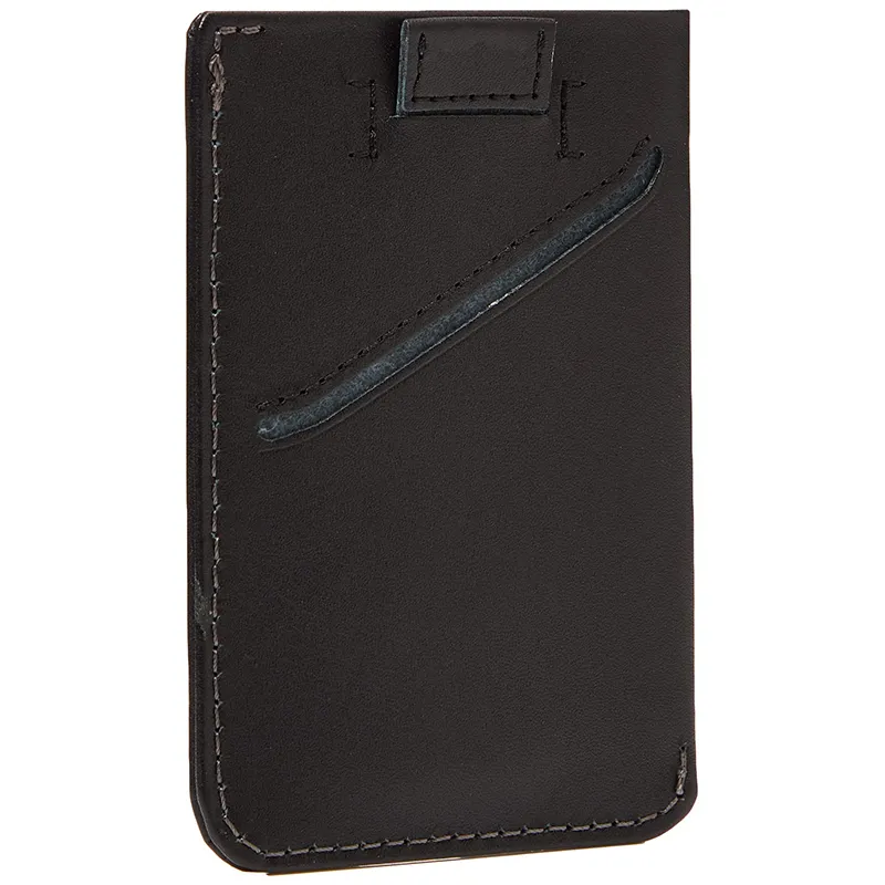 Portefeuille mince Portefeuille de cartes de crédit en cuir lisse minimaliste avec cordon de serrage Offre Spéciale porte-cartes de crédit pour hommes