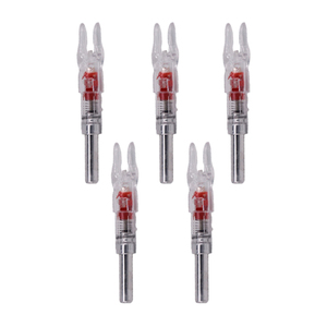 Taşınabilir <span class=keywords><strong>nock</strong></span> ışıklı ok nocks 5.2mm/6.2mm/7.6mm otomatik nocks kuyruk okçuluk için av tatar yayı LED ışıklı
