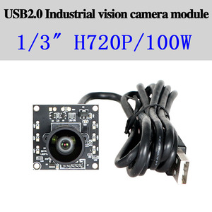 1MP H65 Usb macchina fotografica industriale modulo 2.9mm 90 gradi senza distorsioni HD infrarossi 1/3 "Android USB per PCBA