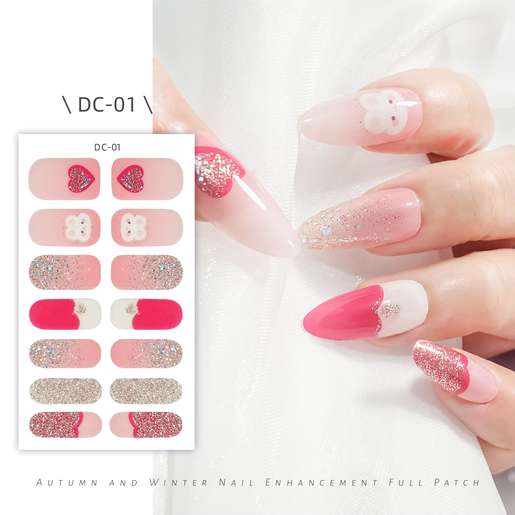 สติกเกอร์ตกแต่งเล็บ DC - 01