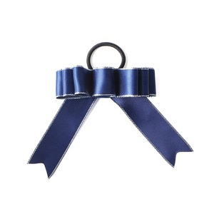 MSD <strong>Customized</strong> Bottles Gift Decoration Handmade Satin Grosgrain Ribbon <strong>Bow</strong> With <strong>Elastic</strong> Band <strong>Loop</strong> for Neck Bottle Wrapping - Product Image 2