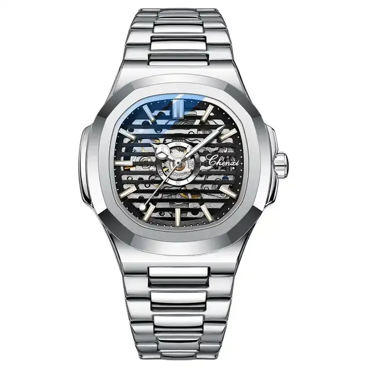 Top Luxus mechanische Uhr CHENXI 8822 Leisure Business Herren Edelstahl Quarz Armbanduhr Leuchtende wasserdichte Uhr