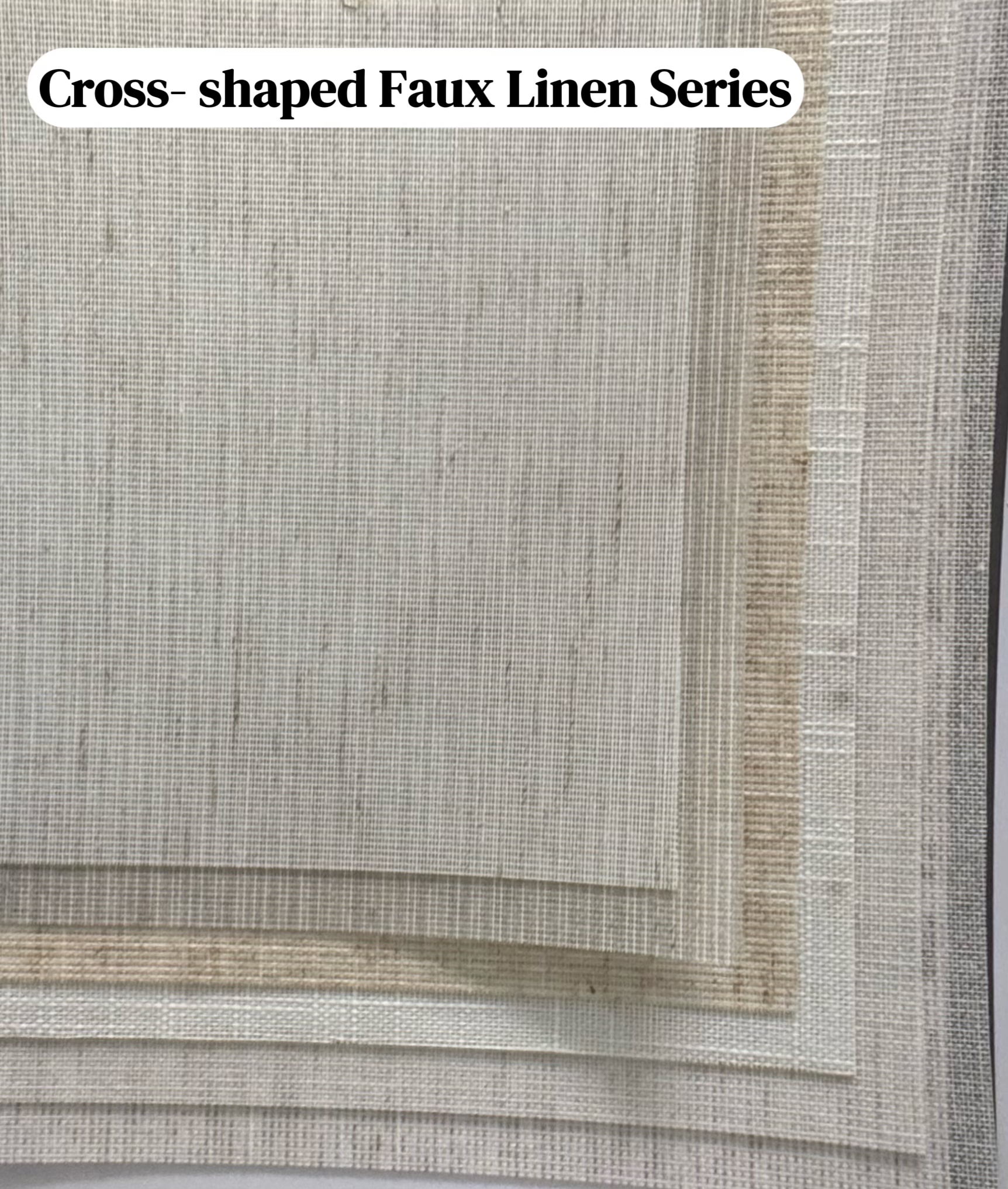 Série Faux Lin en Forme de Croix