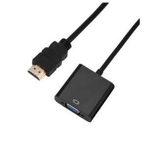 Convertidor DP a VGA de 1080p Cable adaptador de audio y video macho a hembra con chipset incorporado Video y audio de alta resolución