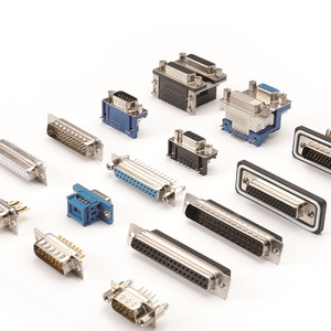 Conector d sub dsub db104, 104 Pines, HDB, alta densidad, enchufe macho de corriente, tipo d, soldadura, interfaz VGA, amphenol - Product Image 2