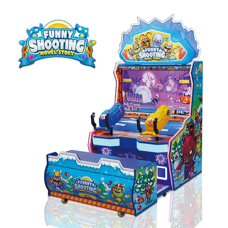 Mesin Game tembak warna-warni, mesin permainan menembak warna-warni untuk anak-anak