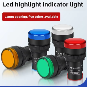 AD16-22DS yüksek parlaklık LED güç göstergesi ışığı plastik Panel montajı 22mm sinyal ışığı okunması kolay sinyal ışığı - Product Image 5