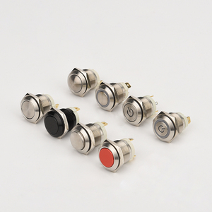 22MM wasserdichter Druckknopf schalter aus Edelstahl IP67 NO NC Elektronische Struktur 220V max. Spannung 2NO Kombination - Product Image 1