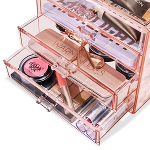 Trang Điểm Tổ Chức 4 Ngăn Kéo Acrylic Make Up Tổ Chức Và Lưu Trữ Rõ Ràng Trang Điểm Tổ Chức Cho Mỹ Phẩm Đồ Trang Sức Phòng Tắm Bồn Rửa - Product Image 5