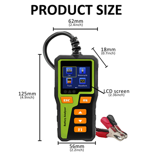 Testeur de batterie BT30 Détecteur de batterie automobile 12 tensions 10 langues Lecteur de <span class=keywords><strong>code</strong></span> électrique 1 an Analyseur de moteur - Product Image 6