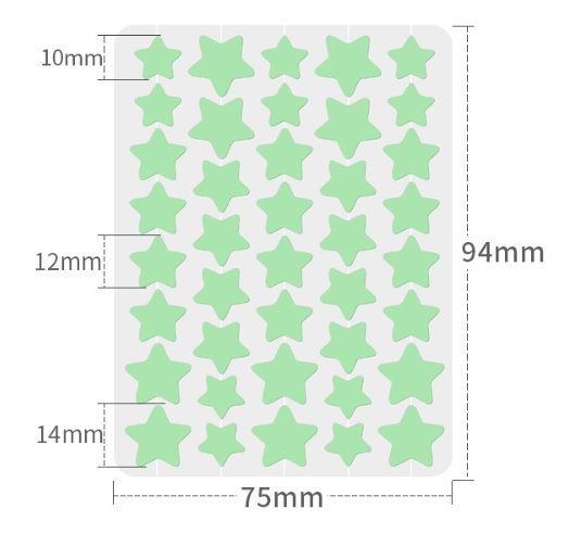 green 40 patches/sheet