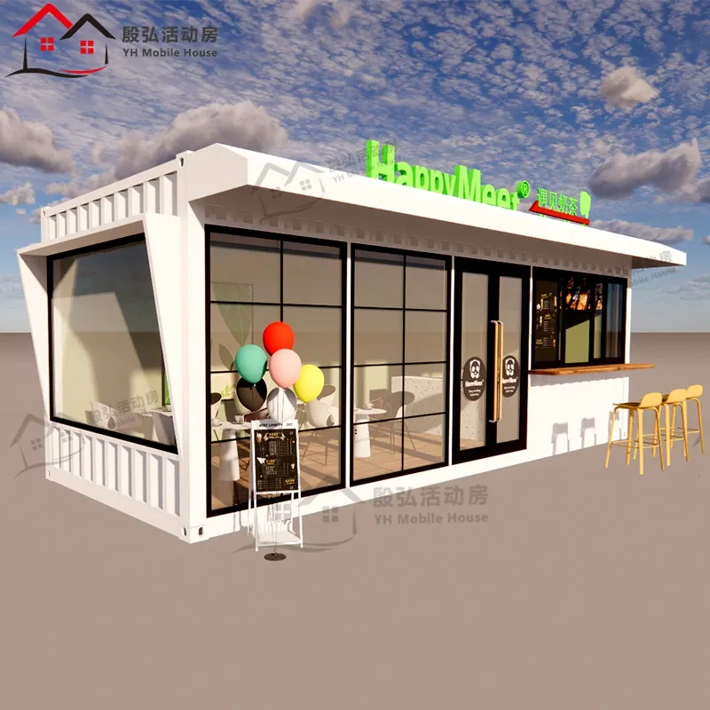 Contenedor móvil al aire libre Tiendas prefabricadas Tiendas 20 pies Prefab Ocio Contenedor Casa Contenedor comercial Tienda para dormitorio