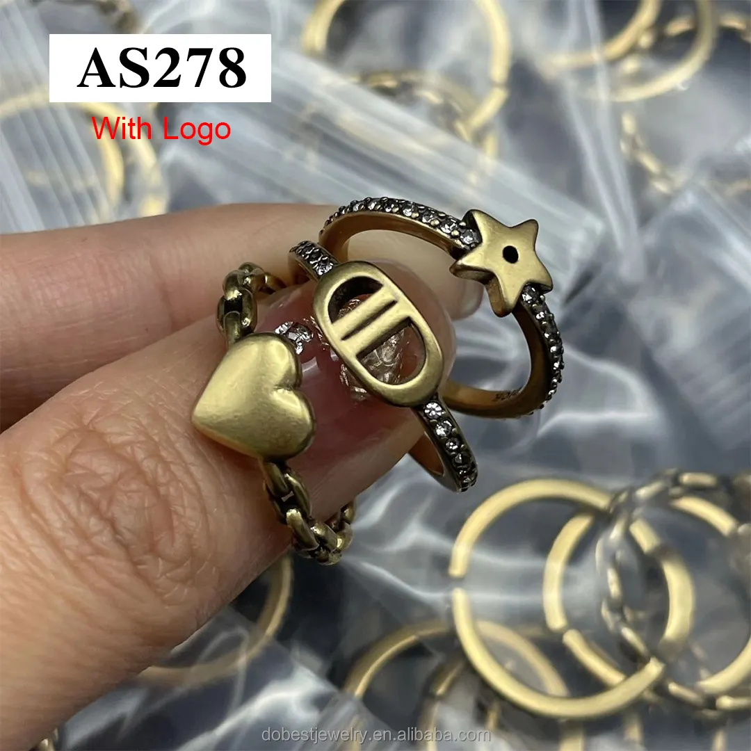 2023 новейшие дизайнерские модные ювелирные изделия для женщин лучшие Подарочные кольца наборы популярных брендов обручальное кольцо