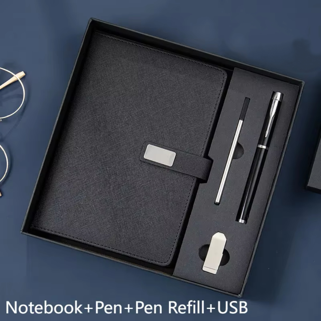 Black Notebook+Pen+USB