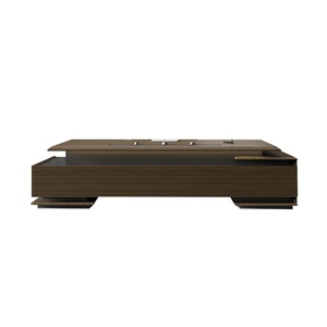 Boss Office <strong>Desk</strong> Large Executive <strong>Computer</strong> <strong>Desk</strong> with Light Luxury <strong>Simple</strong> Modern Design for Home Use Panel Wood Style - Product Image 5