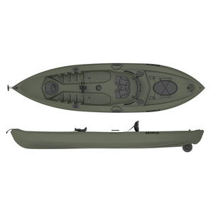 HDPE iyi fiyat HDPE plastik tekne 10ft balıkçılık kayak ön ve arka depolama bölmeleri ile donatılmış gömme olta Mo - Product Image 1