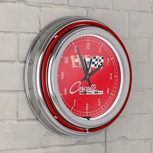 Toptan ucuz fiyat özelleştirilmiş reklam saat yüz ile dekoratif otomatik Neon Led duvar saat - Product Image 2