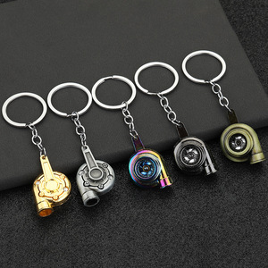 Creative Gear Head Keychain Speed Gearbox Keyring for Car <strong>Key</strong> <strong>Turbo</strong> Hub Brake Disc Pendant Shock Absorber <strong>Keys</strong> Holder Chain Ring