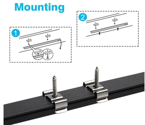 Yüksek kaliteli U şekli siyah Alu alaşım 6063 ekstrüzyon konut kanalı dağınık kapak için şerit lamba bar Led profil alüminyum - Product Image 5