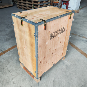 Logistics Packaging Wooden <strong>Crate</strong> Locking International Freight Wooden Transport Box <strong>Stackable</strong> Mobile Storage Box - Product Image 4
