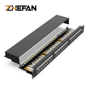 浙凡RJ45 FTP屏蔽网络布线19英寸1U 24端口6类配线架STP FTP 6类rj45配线架 - Product Image 3